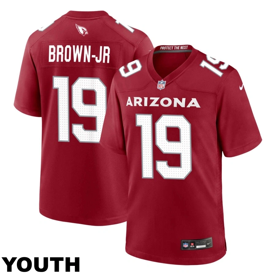 Youth Arizona Cardinals #19 Anthony Brown Jr Cardinal Game Jersey